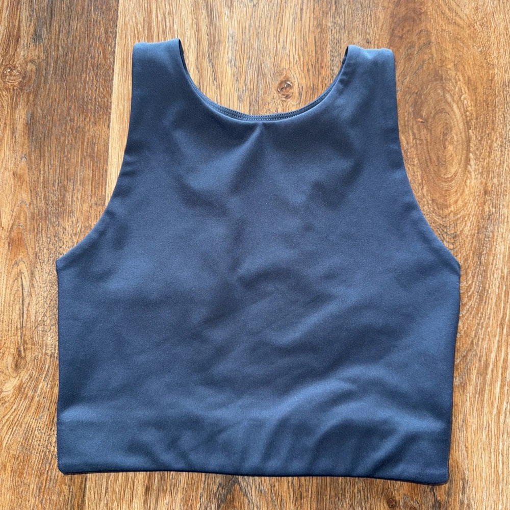 Girlfriend Collective Navy Sports Bra